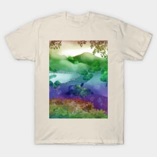 rainbow fantasy landscape T-Shirt